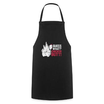 Chicken - Cooking Apron - black - Front - AI Model Male 185 dark (185cm)