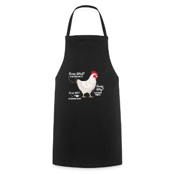 Chicken Farm Poultry Rooster Chickens Gift - Cooking Apron - black - Front - AI Model Male 185 dark (185cm)