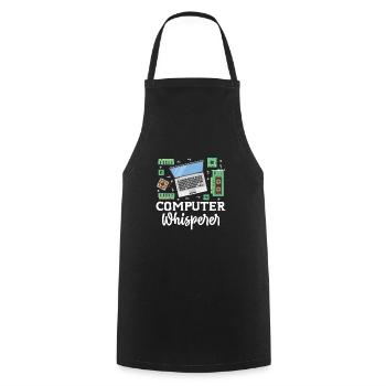Computer - Cooking Apron - black - Front - AI Model Male 185 dark (185cm)