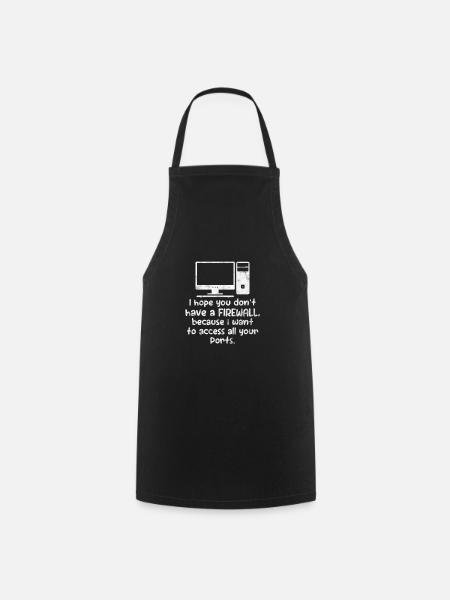 Computer Nerd PC Programmer Computer Science Gift - Cooking Apron - black