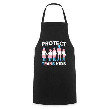 Schützen LGBT Pride Month Trans CSD - Kochschürze - Schwarz - Vorne - AI Model Male 185 dark (185cm)