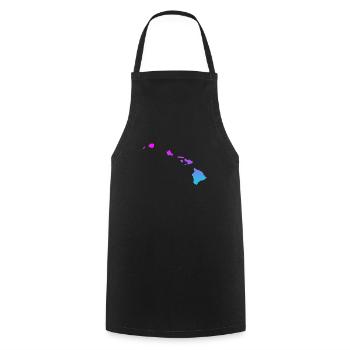 Hawaï - Tablier de cuisine - noir - Devant - AI Model Male 185 dark (185cm)