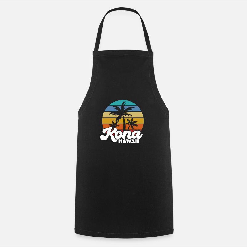 Hawaii - Kochschürze - Schwarz