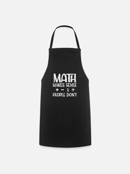 Mathematics - Cooking Apron - black