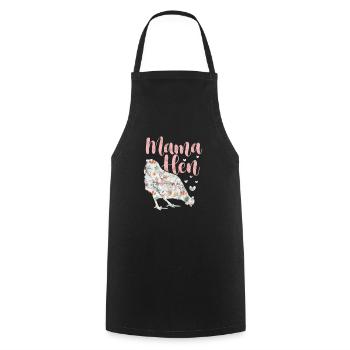 Chicken - Cooking Apron - black - Front - AI Model Male 185 dark (185cm)