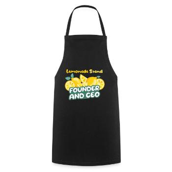 Lemonade Stand Founder And Ceo Limonade - Kochschürze - Schwarz - Vorne - AI Model Male 185 dark (185cm)