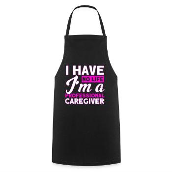 Health Assistance Home Nursing Nurse - Cooking Apron - black - Front - AI Model Male 185 dark (185cm)