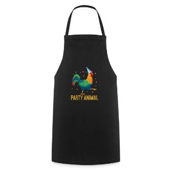 Chicken - Cooking Apron - black - Front - AI Model Male 185 dark (185cm)