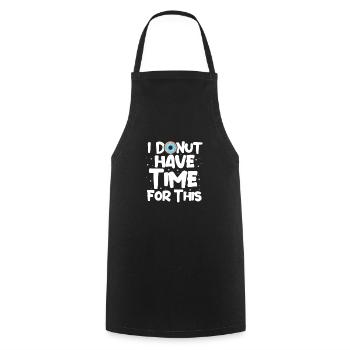Donut Sweets Donuts Food Baker Gift - Cooking Apron - black - Front - AI Model Male 185 dark (185cm)