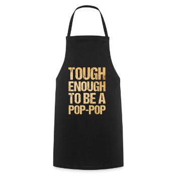 Pop-Pop Grandpa Grandfather Grandfather - Cooking Apron - black - Front - AI Model Male 185 dark (185cm)