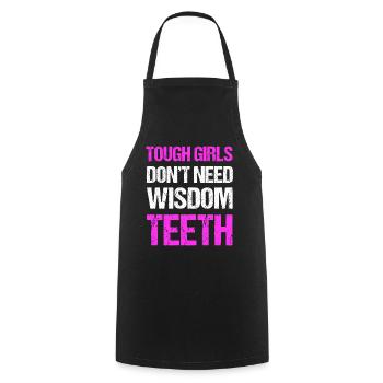 Wisdom Teeth Wisdom Tooth Patient Dentist - Cooking Apron - black - Front - AI Model Male 185 dark (185cm)