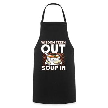 Wisdom Teeth Wisdom Tooth Patient Dentist - Cooking Apron - black - Front - AI Model Male 185 dark (185cm)