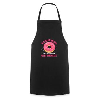 Donut Mutter Tochter Sohn Donuts Geschenk - Kochschürze - Schwarz - Vorne - AI Model Male 185 dark (185cm)