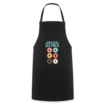Donut Fitness Gym Workout Donuts Geschenk - Kochschürze - Schwarz - Vorne - AI Model Male 185 dark (185cm)