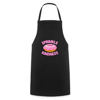 Donut Sweets Donuts Food Baker Gift - Cooking Apron - black - Front - AI Model Male 185 dark (185cm)