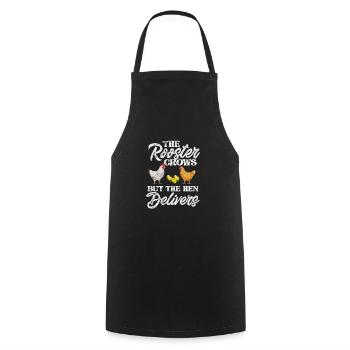 Chicken - Cooking Apron - black - Front - AI Model Male 185 dark (185cm)