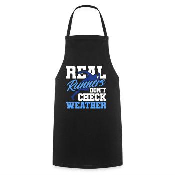 Motivation Streak Running Runner Marathon - Cooking Apron - black - Front - AI Model Male 185 dark (185cm)