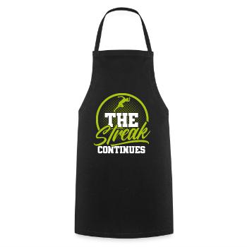 Motivation Streak Running Runner Marathon - Cooking Apron - black - Front - AI Model Male 185 dark (185cm)
