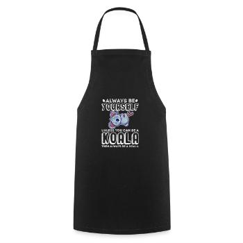 Koala bear - Cooking Apron - black - Front - AI Model Male 185 dark (185cm)