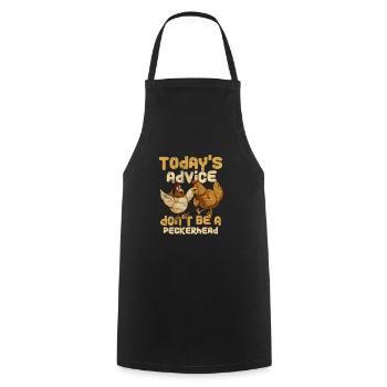 Chicken - Cooking Apron - black - Front - AI Model Male 185 dark (185cm)