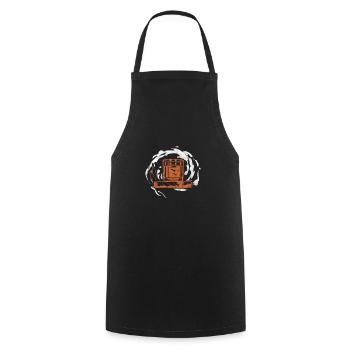 Cigar Whiskey - Cooking Apron - black - Front - AI Model Male 185 dark (185cm)