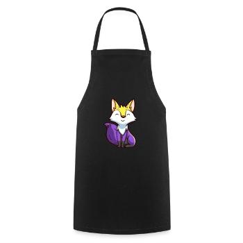 Fox Foxes Fox Forest Animal Forest Animal Gift - Cooking Apron - black - Front - AI Model Male 185 dark (185cm)