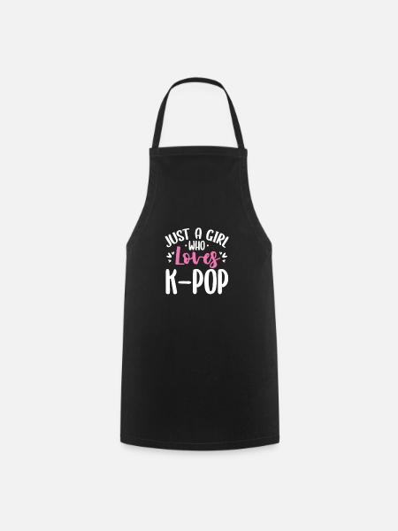 K-Pop - Tablier de cuisine - noir