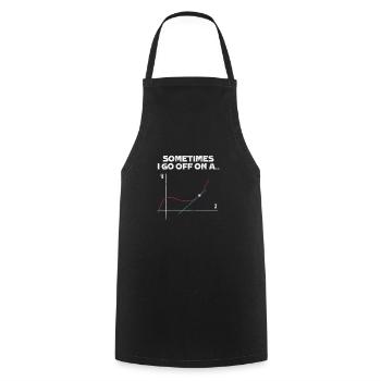 Mathematik - Kochschürze - Schwarz - Vorne - AI Model Male 185 dark (185cm)