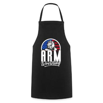 Arm press Arm press - Cooking Apron - black - Front - AI Model Male 185 dark (185cm)