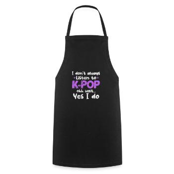K-Pop Musique Coréenne Pop Corée Kpop Cadeau - Tablier de cuisine - noir - Devant - AI Model Male 185 dark (185cm)