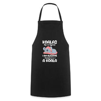 Koala Koala Bear Australie Bear Gift - Tablier de cuisine - noir - Devant - AI Model Male 185 dark (185cm)