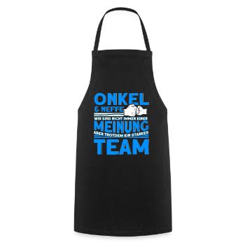 Onkel & Neffe Ein Starkes Team Onkel - Kochschürze - Schwarz - Vorne - AI Model Male 185 dark (185cm)