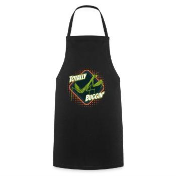 Totally Buggin Grasshopper Grasshopper - Cooking Apron - black - Front - AI Model Male 185 dark (185cm)