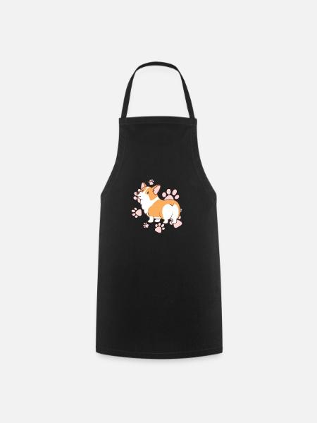 Corgi - Kochschürze - Schwarz
