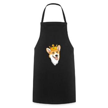 Corgi - Kochschürze - Schwarz - Vorne - AI Model Male 185 dark (185cm)
