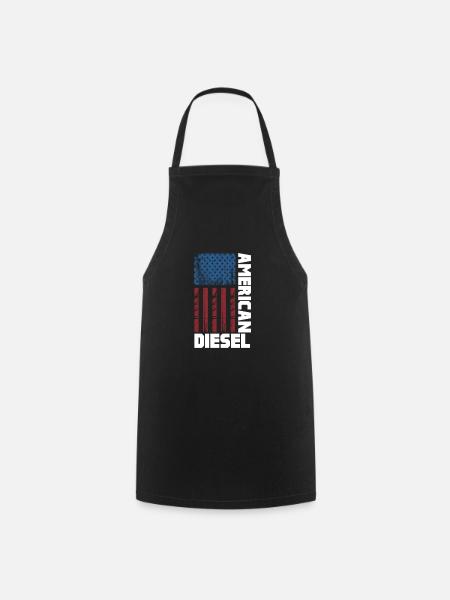 Diesel America USA Auto Tuning Gasoline Gift - Cooking Apron - black