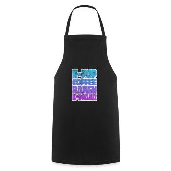 K-Pop Café Ramen Coréen Corée Kpop Cadeau - Tablier de cuisine - noir - Devant - AI Model Male 185 dark (185cm)