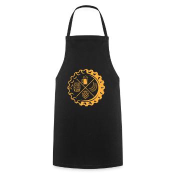 Craftbier Bier Feier Party Biertrinker - Kochschürze - Schwarz - Vorne - AI Model Male 185 dark (185cm)