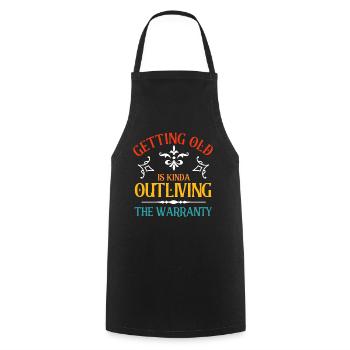 Personnes âgées Grand-père sarcastique - Tablier de cuisine - noir - Devant - AI Model Male 185 dark (185cm)