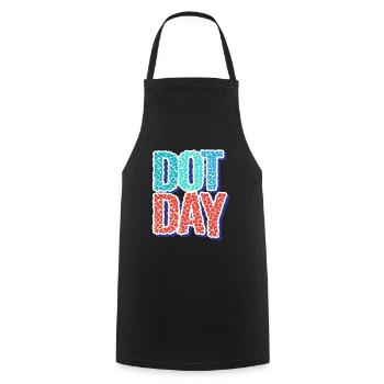 International Dot Day Punkte Punkt - Kochschürze - Schwarz - Vorne - AI Model Male 185 dark (185cm)