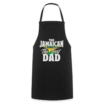 Jamaica Jamaican Pride Jamaican Flag - Cooking Apron - black - Front - AI Model Male 185 dark (185cm)