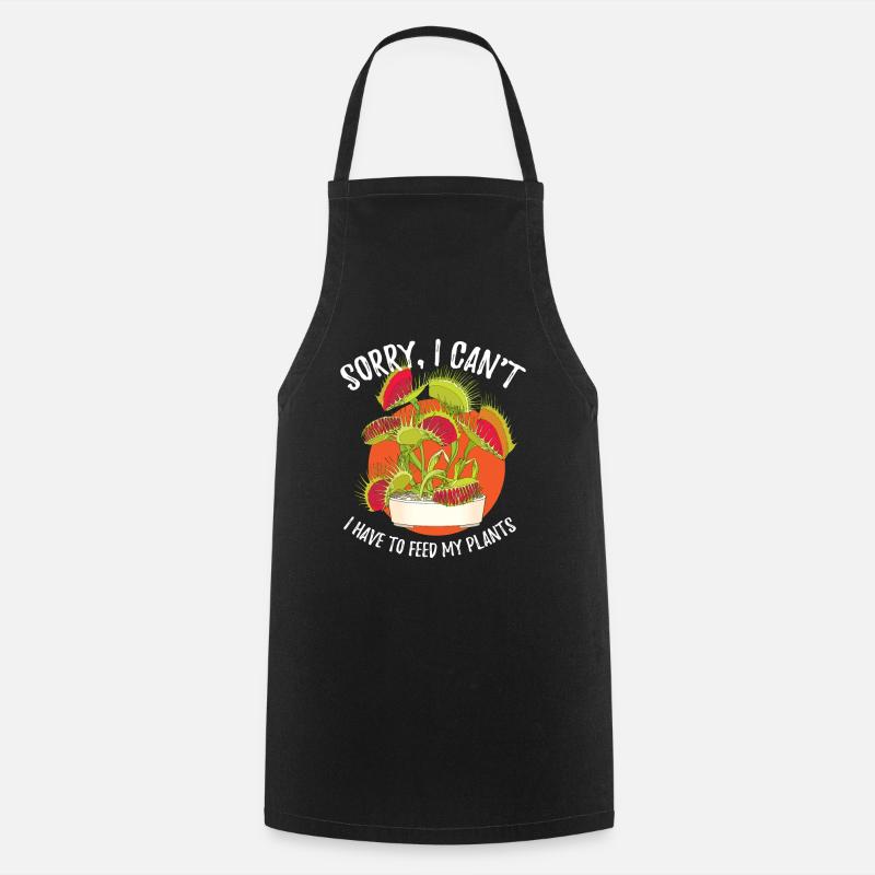 Désolé, je ne peux pas Vénus Flytrap Plant - Tablier de cuisine - noir