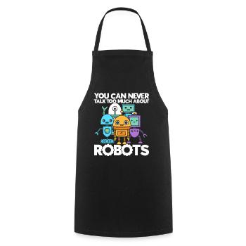 Roboter Robotik Ingenieur Kostüm Roboter - Kochschürze - Schwarz - Vorne - AI Model Male 185 dark (185cm)