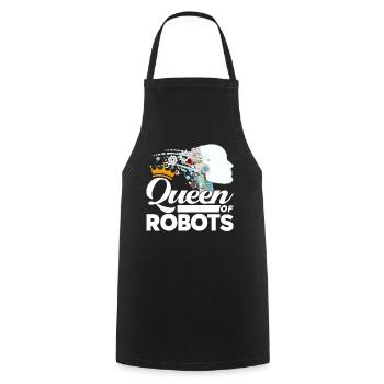 Roboter Robotik Ingenieur Kostüm Roboter - Kochschürze - Schwarz - Vorne - AI Model Male 185 dark (185cm)
