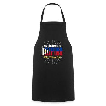Philippines Philippine Flag - Cooking Apron - black - Front - AI Model Male 185 dark (185cm)