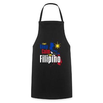Philippines Philippine Flag - Cooking Apron - black - Front - AI Model Male 185 dark (185cm)