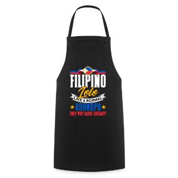 Philippines Philippine Flag - Cooking Apron - black - Front - AI Model Male 185 dark (185cm)