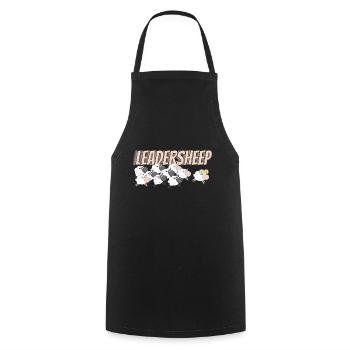 Leadersheep Sheep Wool Sheep - Cooking Apron - black - Front - AI Model Male 185 dark (185cm)