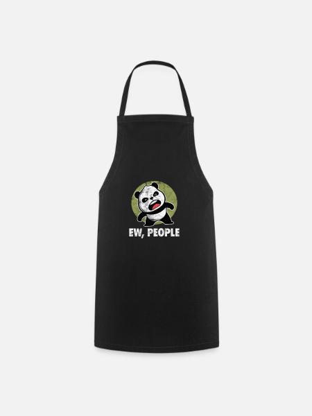 Panda - Kochschürze - Schwarz