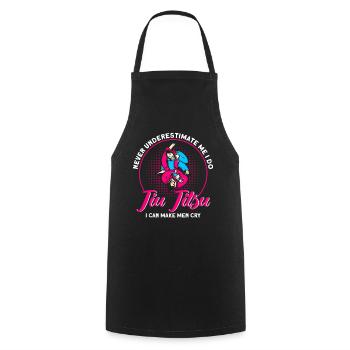 Kampfsportarten Brasilianisches Jiu Jitsu Geschenk - Kochschürze - Schwarz - Vorne - AI Model Male 185 dark (185cm)